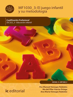 cover image of El juego infantil y su metodologia. SSC322_3